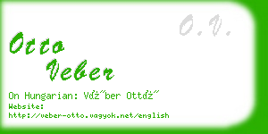 otto veber business card